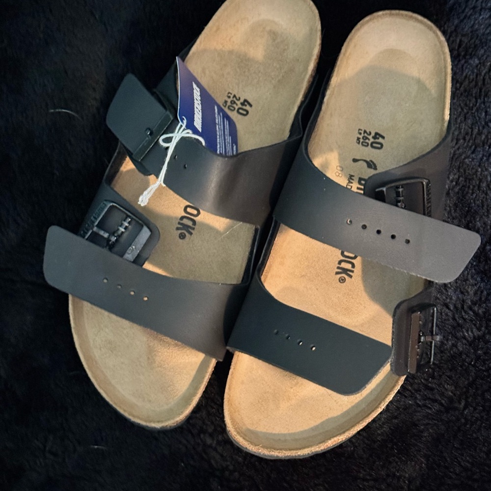 Birkenstock Arizona Black Sandals - Narrow - Birko-Flor